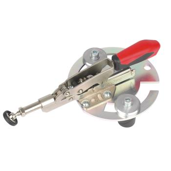 Unicraft Waagerechtspanner auf Adapterplatte mit Klemmbolzen  für Lochrasterplatte Ø 20 mm
