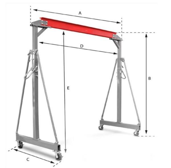 Unicraft Mobiler Portalkran  PK 2
